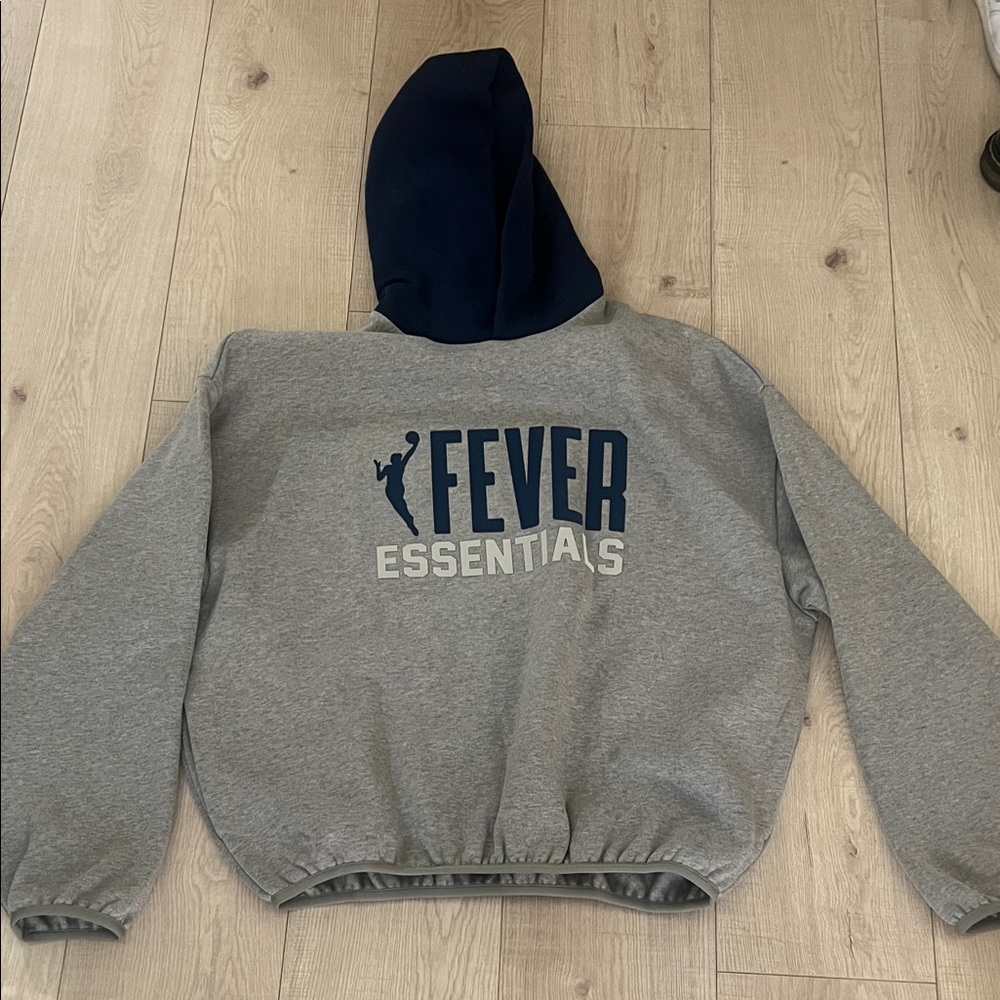 Fear of God Gray and Navy Hoodie